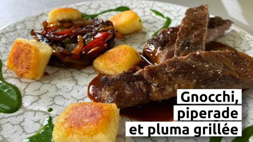 A feu doux : La Réserve #04 Gnocchi, piperade et pluma grillée