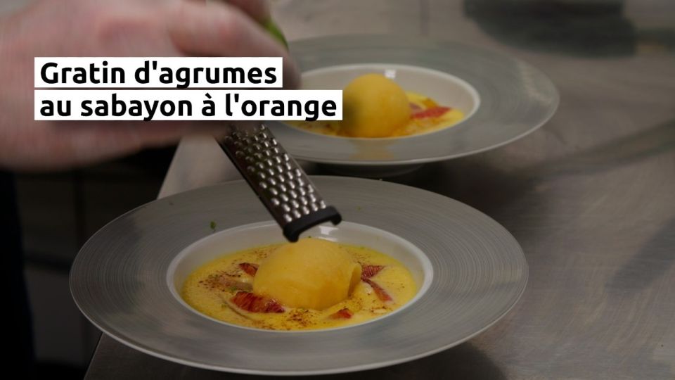 A feu doux : Les Calmosiens #05 Gratin d'agrumes au sabayon à l'orange