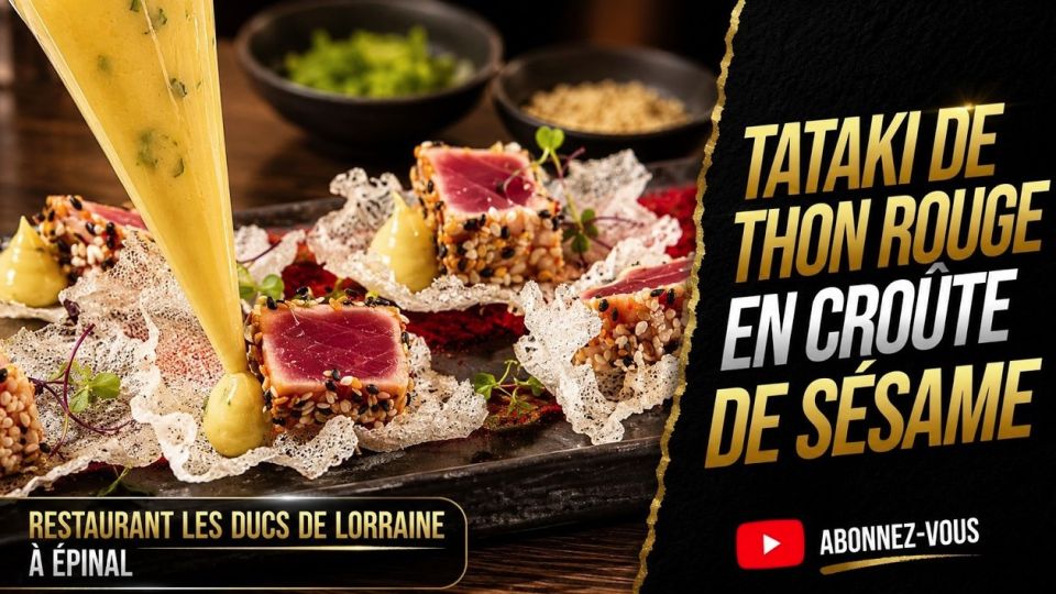 A feu doux : Les Ducs de Lorraine #01 Tataki de thon rouge en croûte de sésame