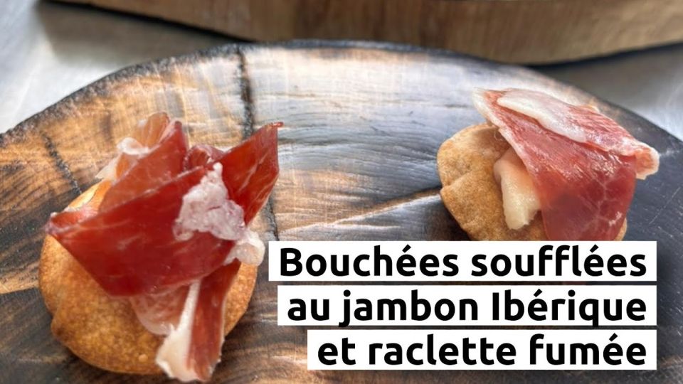 A feu doux : Nouvelle ère #1 Bouchées Soufflées au Jambon Ibérique et Raclette Fumée