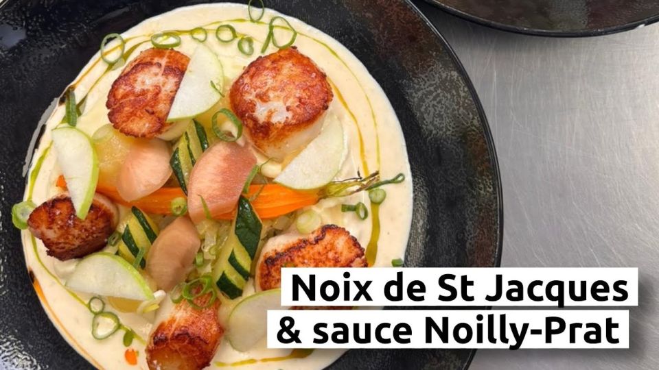 A feu doux : Nouvelle ère #3 Noix de St Jacques & sauce Noilly-Prat