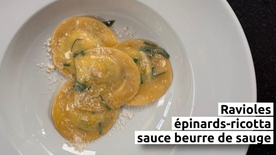 A feu doux : De Buyer #02 Ravioles aux épinards & ricotta, sauce beurre de sauge