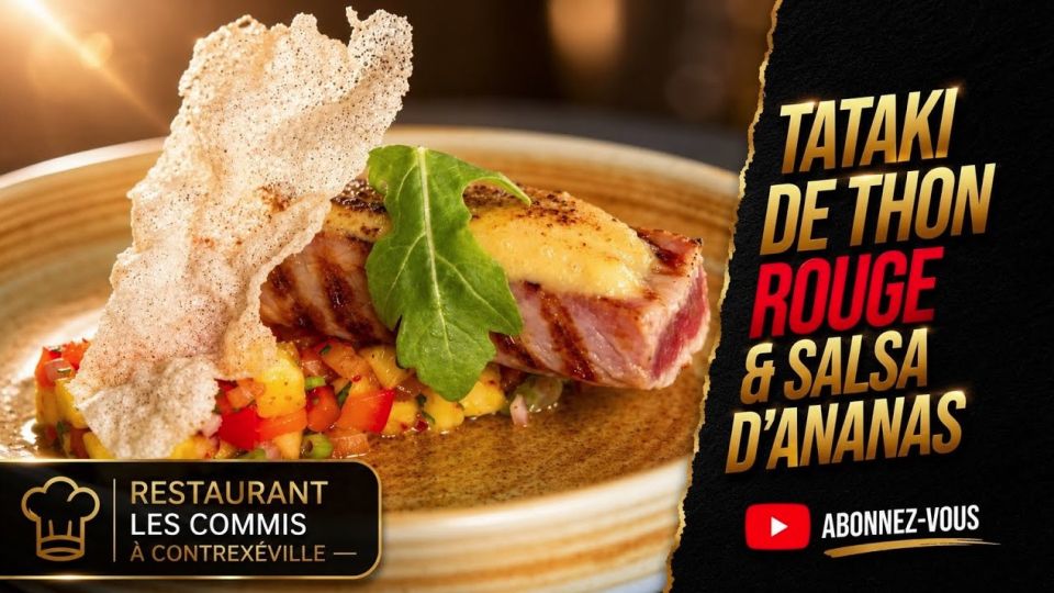 A feu doux : Les Commis #3 Tataki de thon rouge & salsa d'ananas