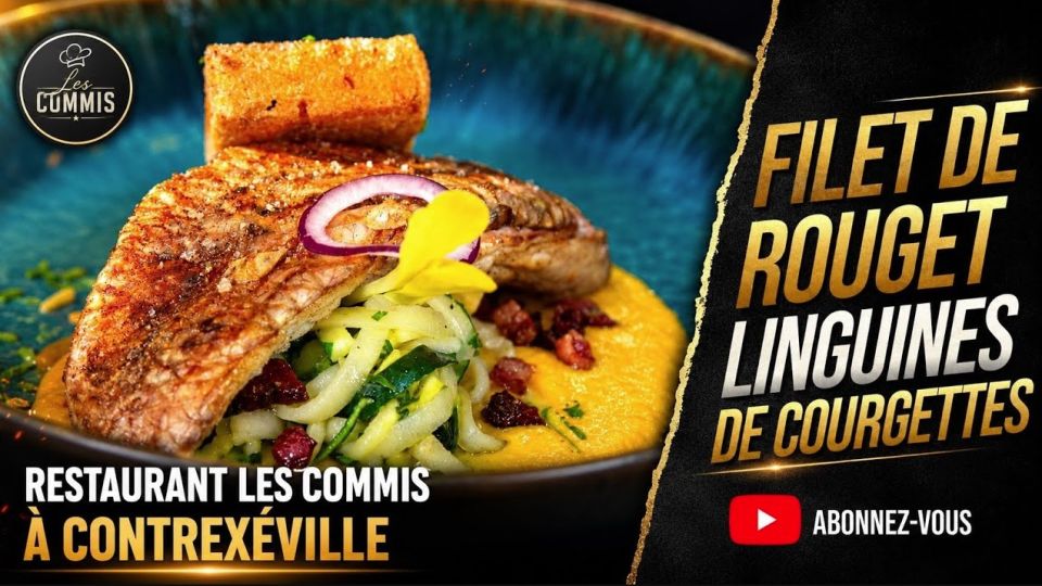 A feu doux : Les Commis #4 Filet de rouget et linguines de courgettes