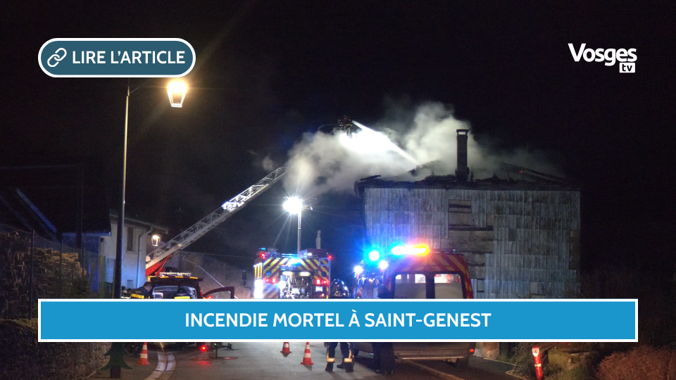Incendie mortel à Saint-Genest