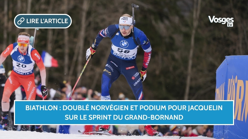 Biathlon : doublé norvégien et podium pour Jacquelin sur le sprint du Grand-Bornand