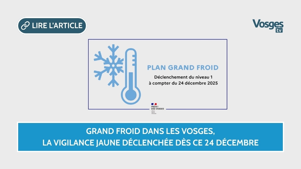 Grand froid dans les Vosges, la vigilance jaune déclenchée dès ce 24 décembre