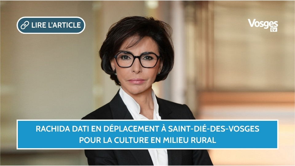 Rachida Dati en déplacement à Saint-Dié-des-Vosges pour la culture en milieu rural