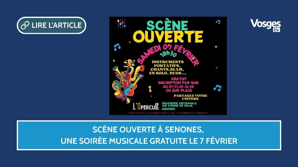 Scène ouverte à Senones, une soirée musicale gratuite le 7 février