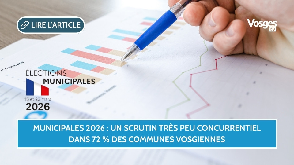 Municipales 2026 : un scrutin très peu concurrentiel dans 72 % des communes vosgiennes