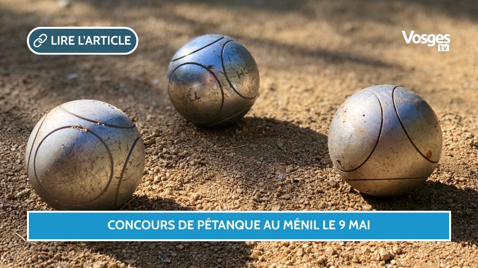 Concours de pétanque au Ménil le 9 mai