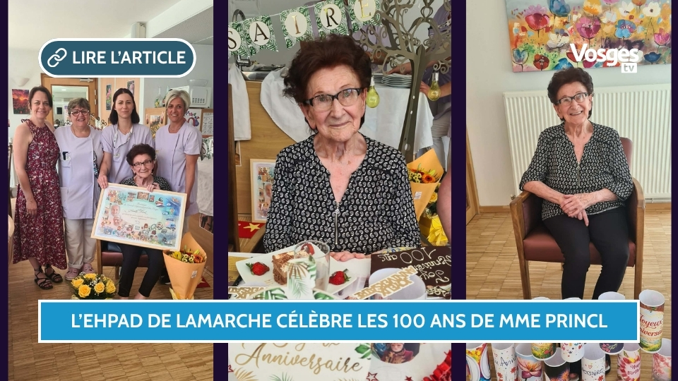 L’EHPAD de Lamarche célèbre les 100 ans de Mme Princl