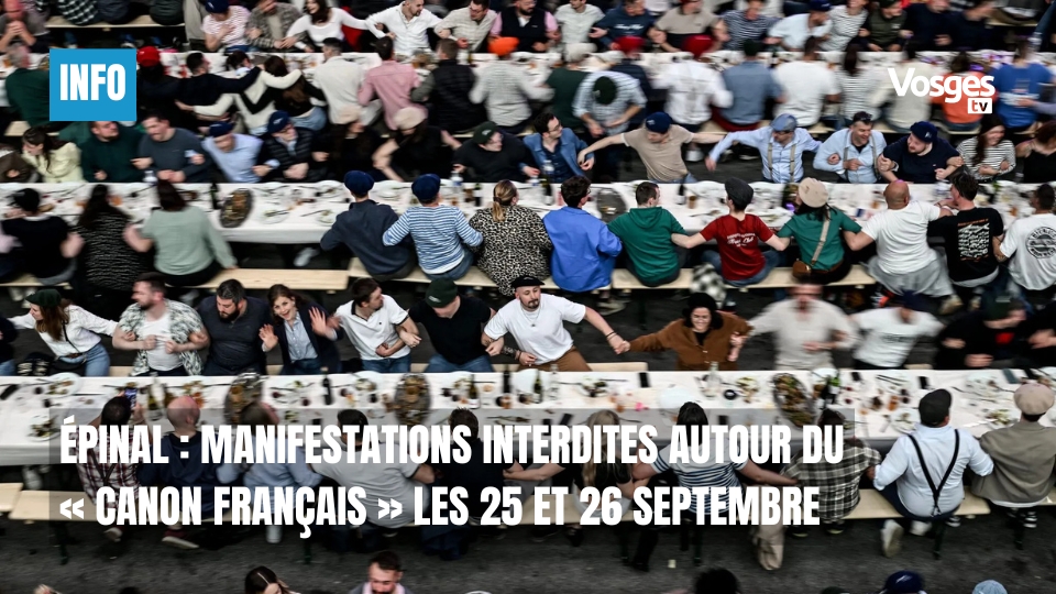 Épinal : manifestations interdites autour du « Canon Français » les 25 et 26 septembre