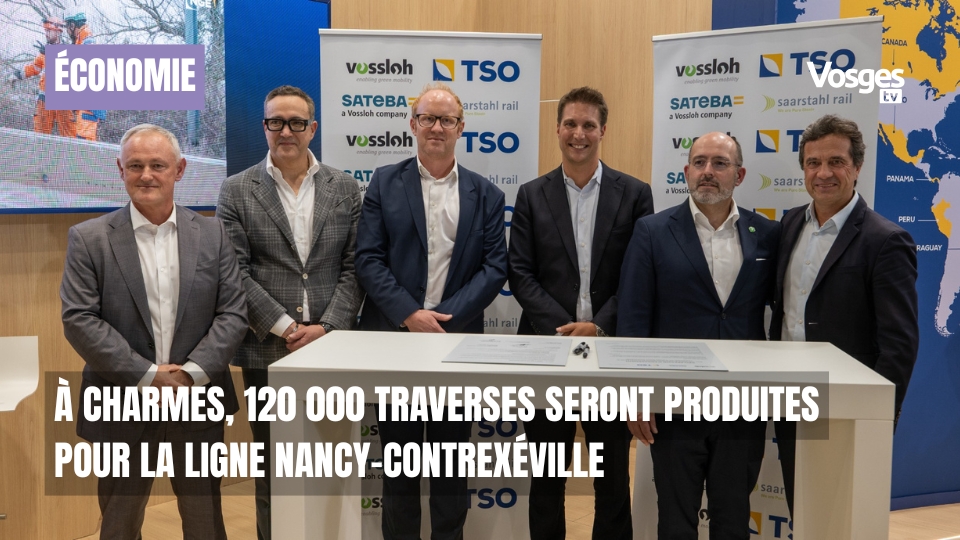 À Charmes, 120 000 traverses seront produites pour la ligne Nancy–Contrexéville