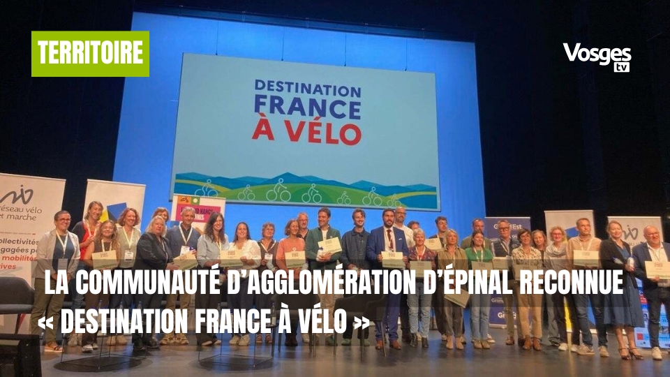 La Communauté d’agglomération d’Épinal reconnue « Destination France à vélo »