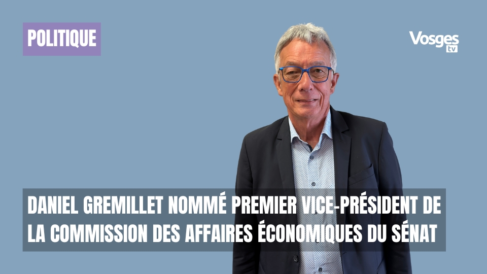 Daniel Gremillet nommé premier vice-président de la commission des affaires économiques du Sénat