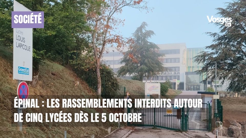 Épinal : les rassemblements interdits autour de cinq lycées dès le 5 octobre