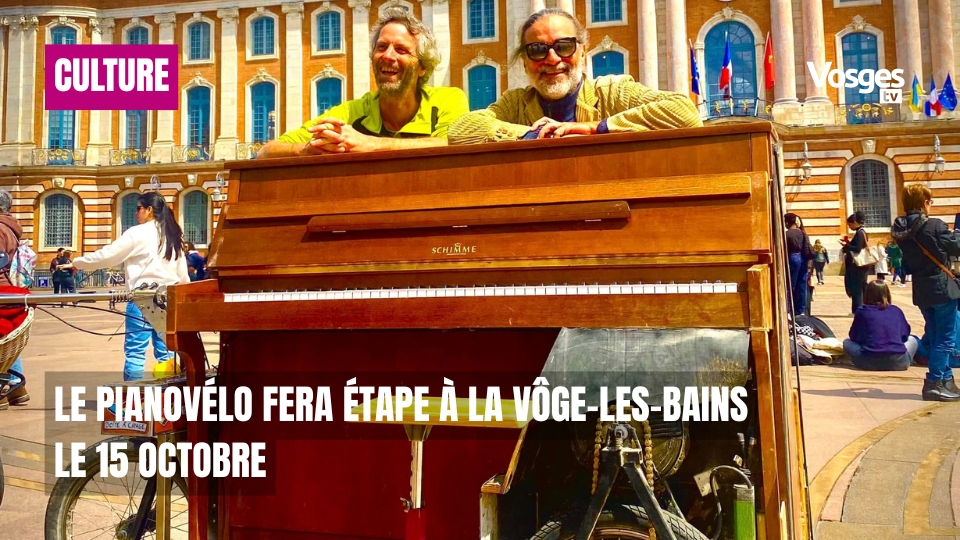 Le Pianovélo fera étape à La Vôge-les-Bains le 15 octobre